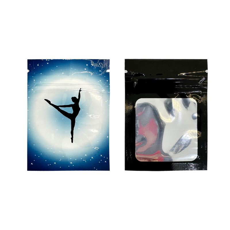 Set 100 Túi Đựng Kẹo 6 * 8 cm Có Khóa Zip Họa Tiết Hoạt Hình Dễ Thương