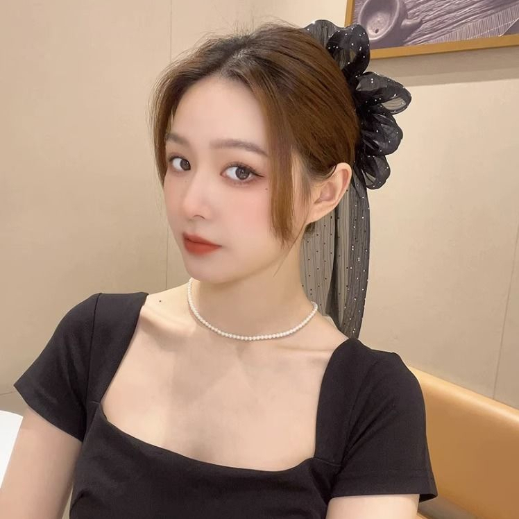 Kẹp Tóc Đính Nơ Ruy Băng Xinh Xắn Thời Trang Mùa Hè Cho Nữ