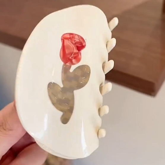 Kẹp Tóc Màu Trắng Phong Cách Mới Mùa Hè Cho Nữ