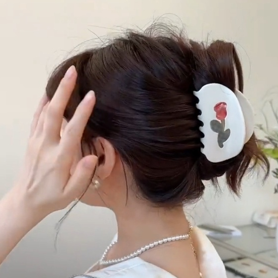 Kẹp Tóc Màu Trắng Phong Cách Mới Mùa Hè Cho Nữ