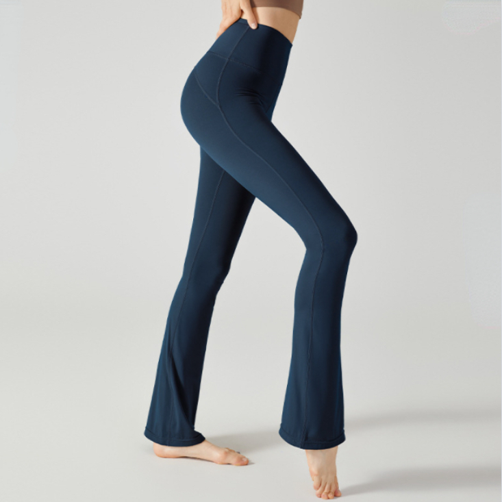 Quần Dài Thể Thao Lưng Cao Ống Loe Co Giãn Tốt Thích Hợp Tập Yoga / Nhảy Múa
