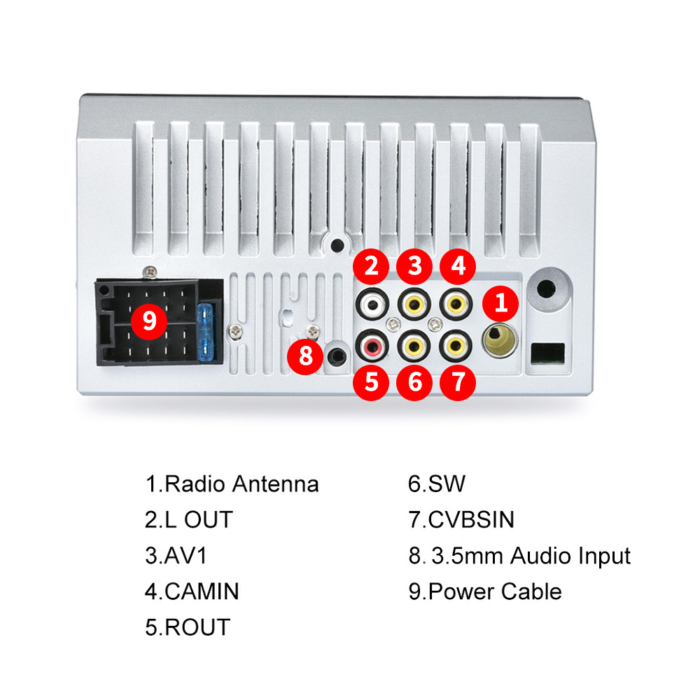 Máy Phát Đa Phương Tiện Tự Động Đa Phương Tiện 2 din 7 "HD Màn Hình Cảm Ứng 2DIN MP5 Bluetooth USB TF FM Camera 7023B Cho Xe Hơi