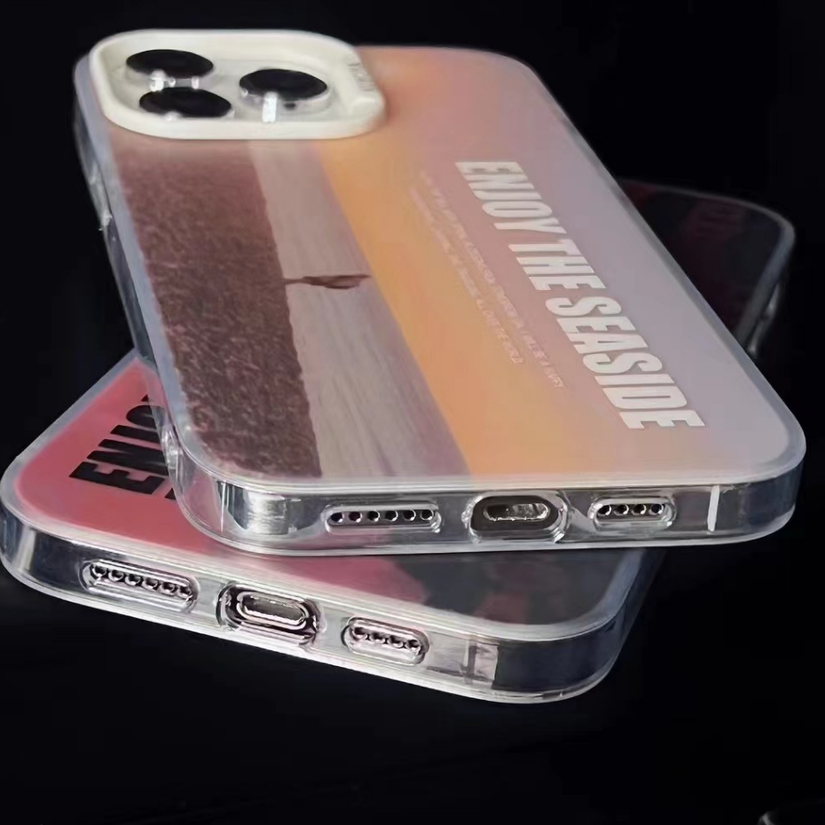 Ốp Điện Thoại Cứng Viền Màu Độc Đáo Thời Trang Cho compatible for iPhone 12 13 14 pro max