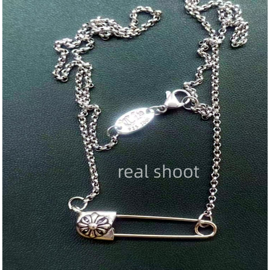 Dây Chuyền Thép Titan Mặt Thánh Giá Kẹp Giấy Độc Đáo Phong Cách Retro Nhật Hàn Thời Trang Cho Nữ