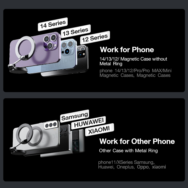 Giá Đỡ Điện Thoại Nam Châm Gắn Xe Hơi Cho iPhone 14 13 12 Pro Max