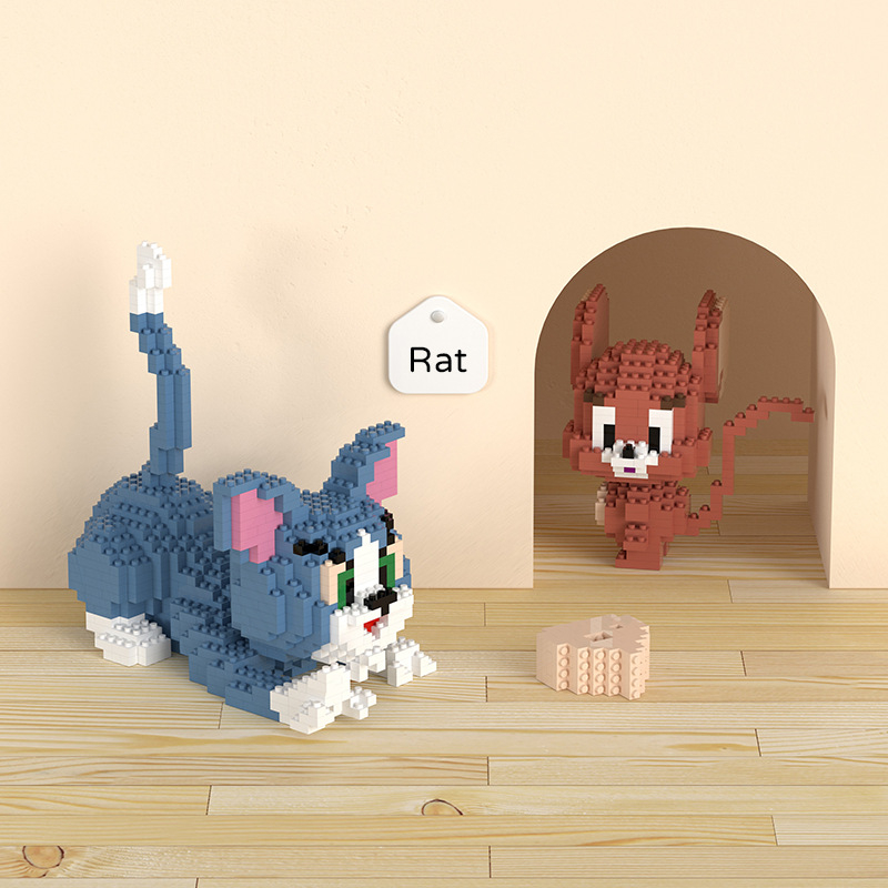 Bộ Đồ Chơi Lắp Ráp Mô Hình Tom Và Jerry Độc Đáo Thú Vị Dành Cho Bé