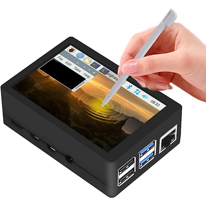 Màn Hình Cảm Ứng 52pi raspberry pi 4 tft 3.5 inch Có Quạt Tản Nhiệt 320 X 480 Hiển Thị lcd