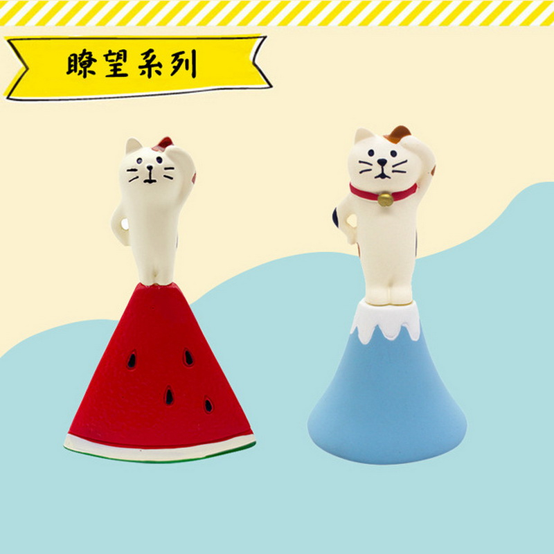 Decolee  Decolee) Decolele❤Túi Đựng Bút Hình Mèo / Dưa Hấu / Cá Mập Kiểu Nhật Bản D21-10