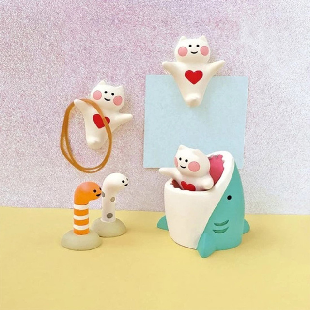 Decolee  Decolee) Decolele❤Túi Đựng Bút Hình Mèo / Dưa Hấu / Cá Mập Kiểu Nhật Bản D21-10