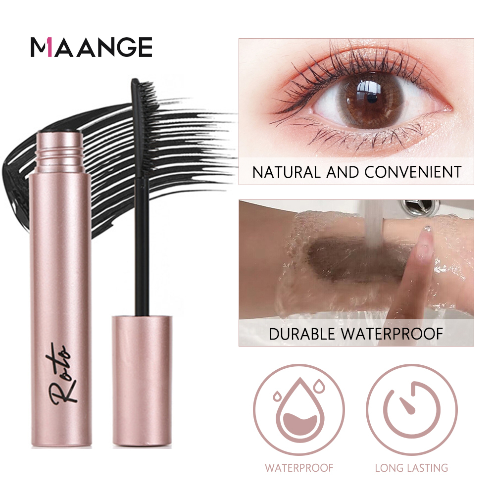 Mascara MAANGE Màu Đen Chống Thấm Nước Và Mồ Hôi Chuốt Dài Dày Và Cong Mi