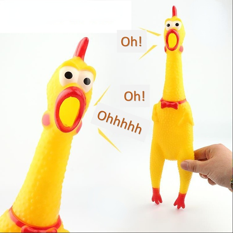 GÀ BÓP Biết Kêu La Hét Gà Đồ Chơi Cho Chó Màu Vàng Giảm Stress Ngộ Nghĩnh An Toàn Squaking Người Lớn Trẻ Em Autumn063