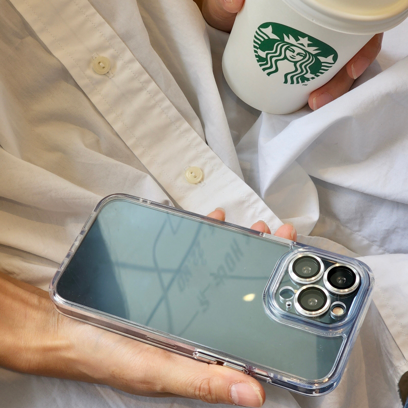 Ốp Điện Thoại Silicon Mềm Trong Suốt Chống Sốc Bảo Vệ Ống Kính Máy Ảnh Cho iPhone 14 13 12 11 Pro Max 14 Plus