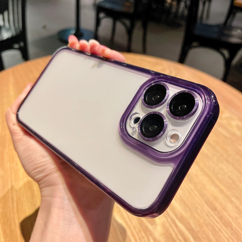 Ốp Điện Thoại Silicon Mềm Trong Suốt Chống Sốc Bảo Vệ Ống Kính Máy Ảnh Cho iPhone 14 13 12 11 Pro Max 14 Plus