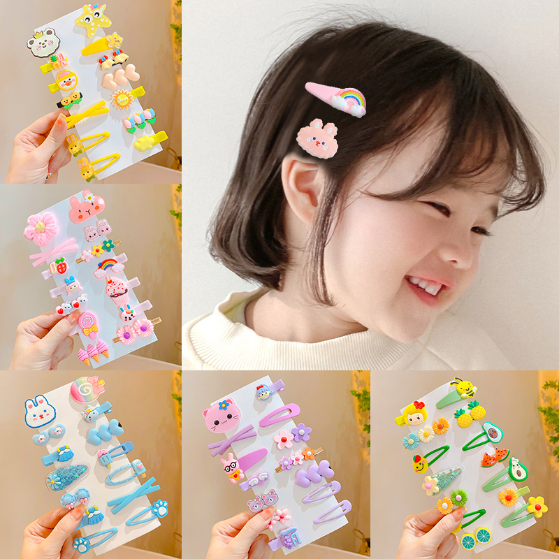Bộ kẹp tóc màu kẹp tóc cho bé hoạt hình 3-14pcs trẻ em sẽ thích
