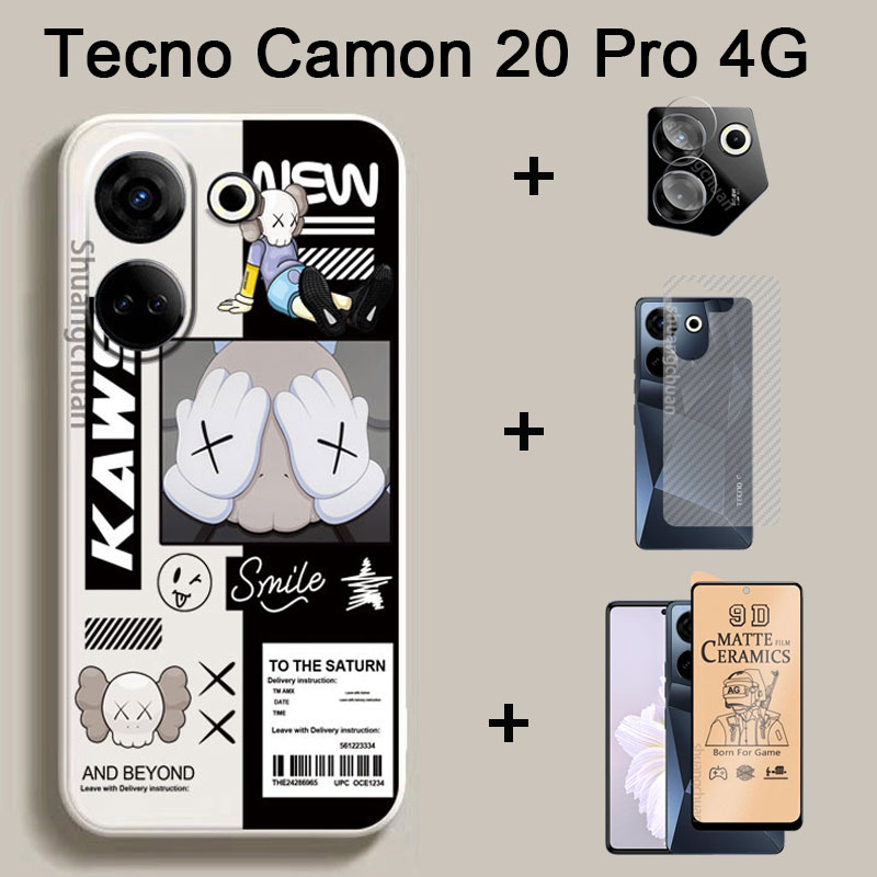 Ốp Điện Thoại TPU Mềm Chống Sốc 4 Trong 1 Cho Tecno Camon 20 Pro