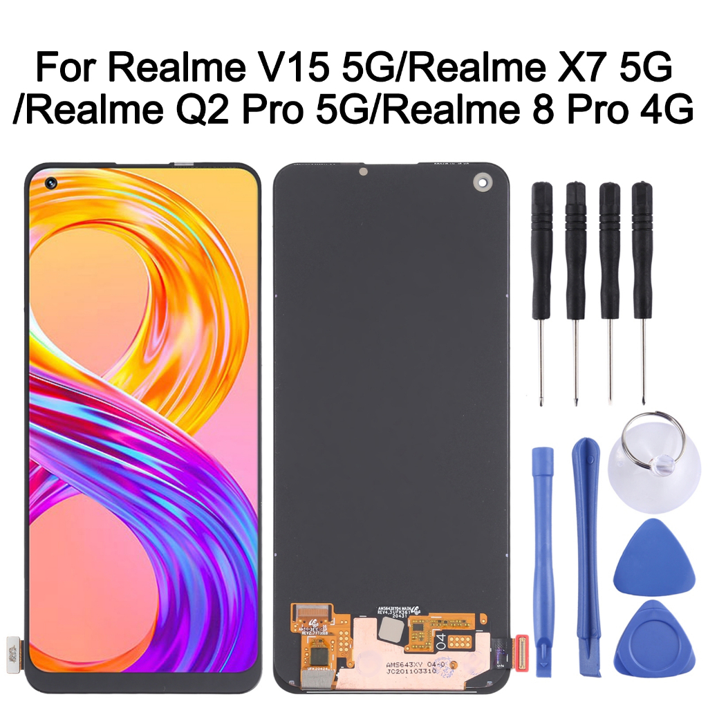 Màn Hình OLED Thay Thế Cho Realme V15 5G / Realme X7 5G / Realme Q2 Pro 5G / Realme 8 Pro 4G Lcd Realme V15 5G X7 5G Q2 Pro 5G 8 Pro 4G Lcd