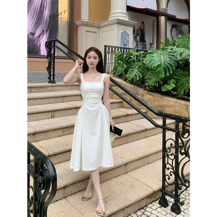 Đầm Dài Không Tay Dáng Ôm Phong Cách Pháp Thời Trang Cho Nữ