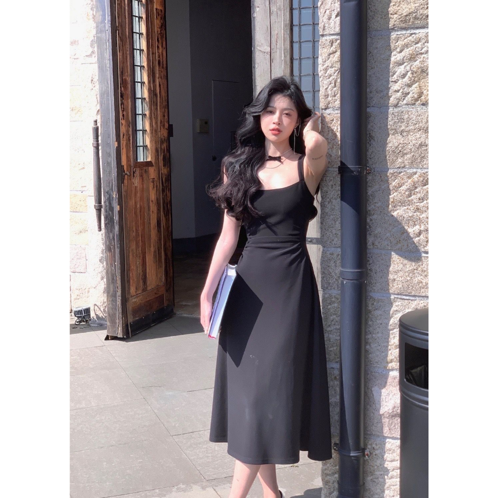Đầm Dài Không Tay Dáng Ôm Phong Cách Pháp Thời Trang Cho Nữ
