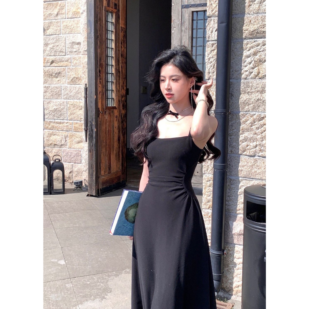 Đầm Dài Không Tay Dáng Ôm Phong Cách Pháp Thời Trang Cho Nữ