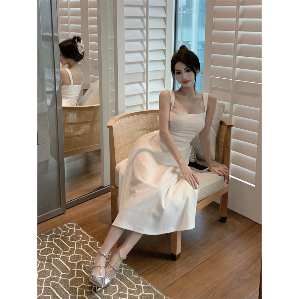 Đầm Dài Không Tay Dáng Ôm Phong Cách Pháp Thời Trang Cho Nữ