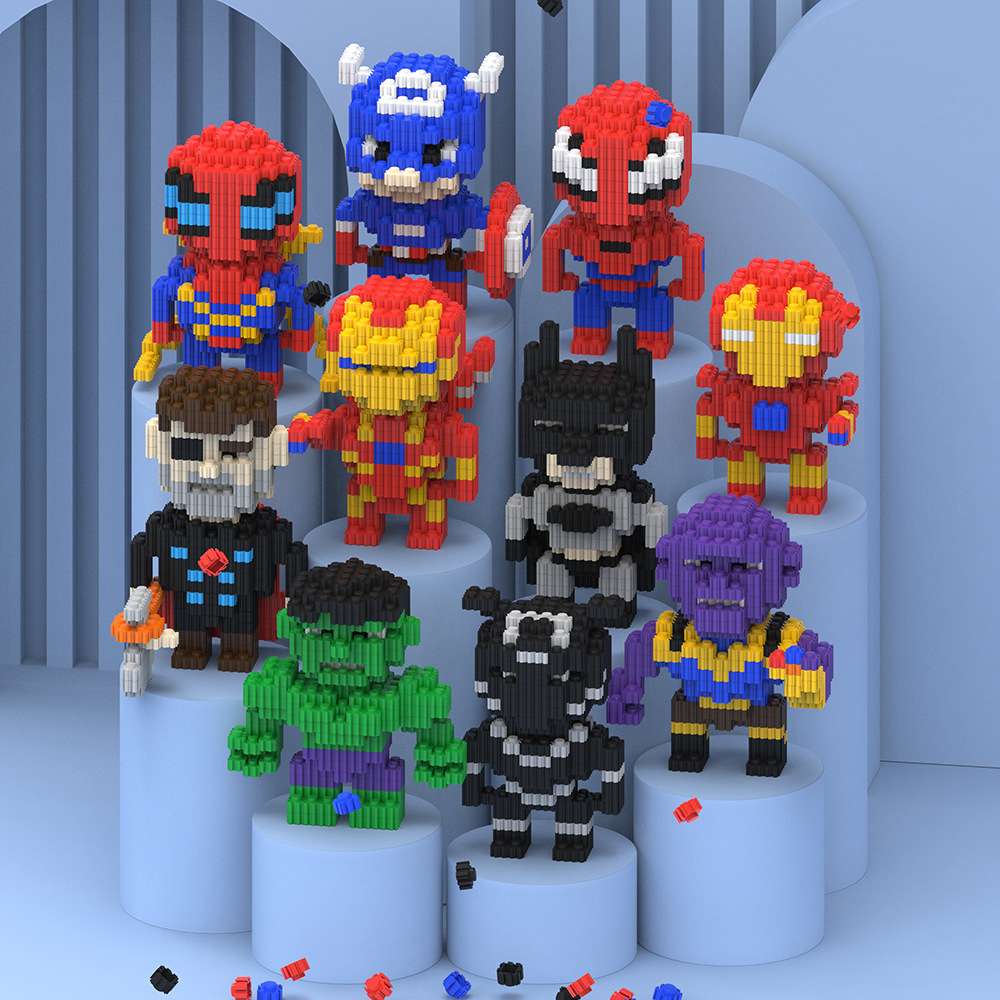 Đồ Chơi Lắp Ráp Mô Hình Nhân Vật Hoạt Hình Anh Hùng Dễ Thương