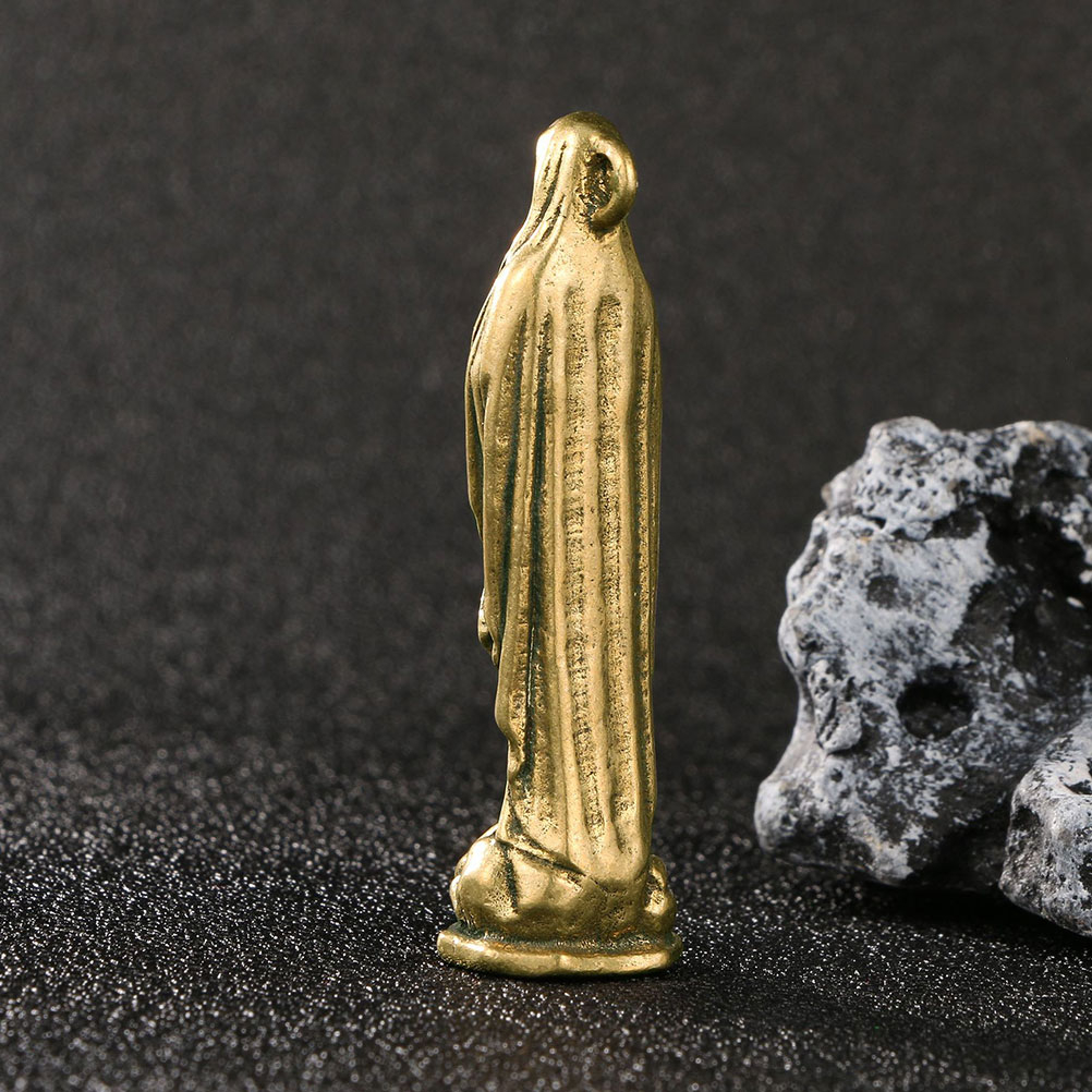 Tượng Đức Mẹ Mary Bằng Đồng Thau Trang Trí Bàn Ăn