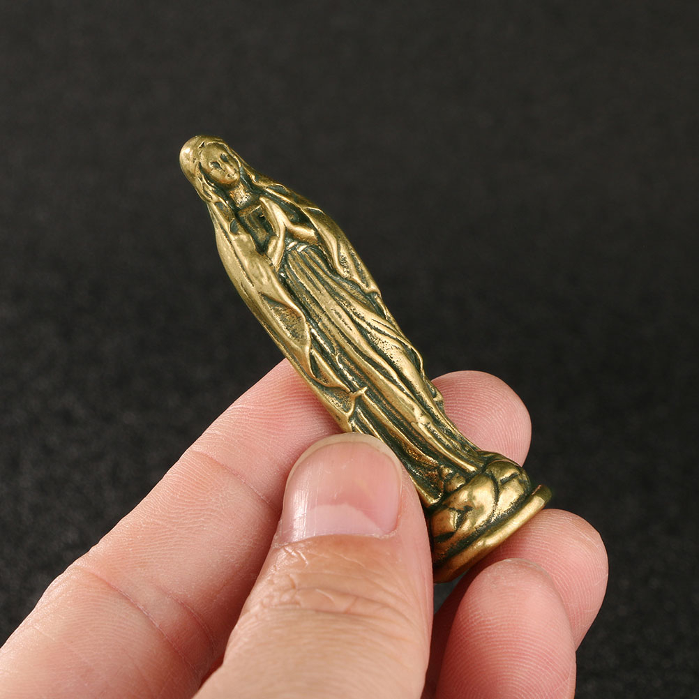 Tượng Đức Mẹ Mary Bằng Đồng Thau Trang Trí Bàn Ăn