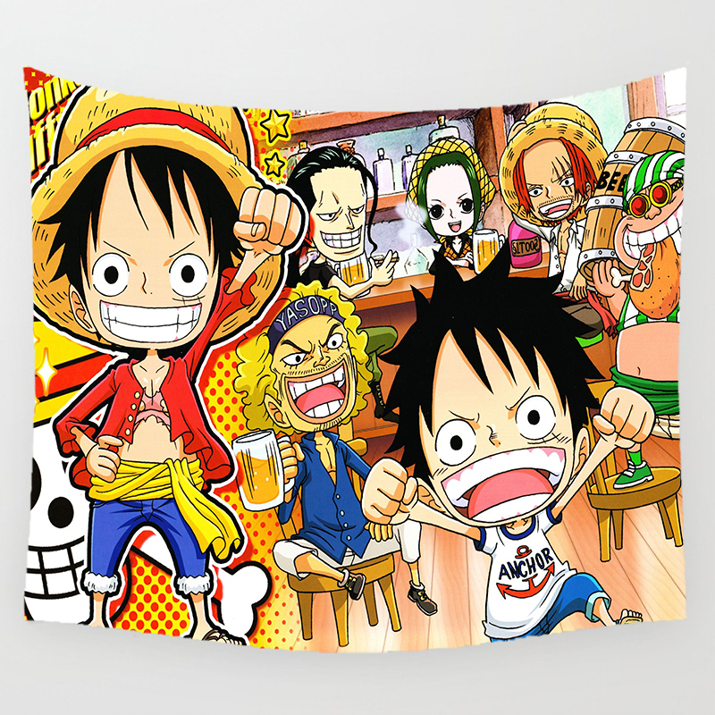 Tranh Vải Treo Tường Trang Trí Hình Nhân Vật luffy Trong Phim Hoạt Hình one piece