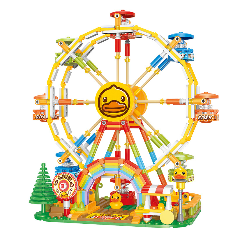 Đồ Chơi Lego Lắp Ráp Vòng Đu Quay Ngựa Gỗ B.DUCK Belledi 21073 21074