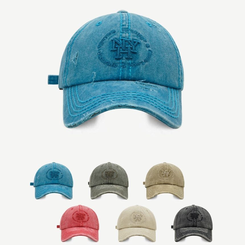 Mũ Lưỡi Trai Mềm Thêu Chữ Phong Cách Retro Đường Phố Mỹ Cá Tính