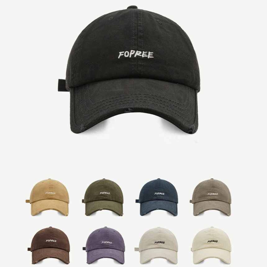 Mũ Lưỡi Trai Mềm Thêu Chữ Phong Cách Retro Nhật Bản