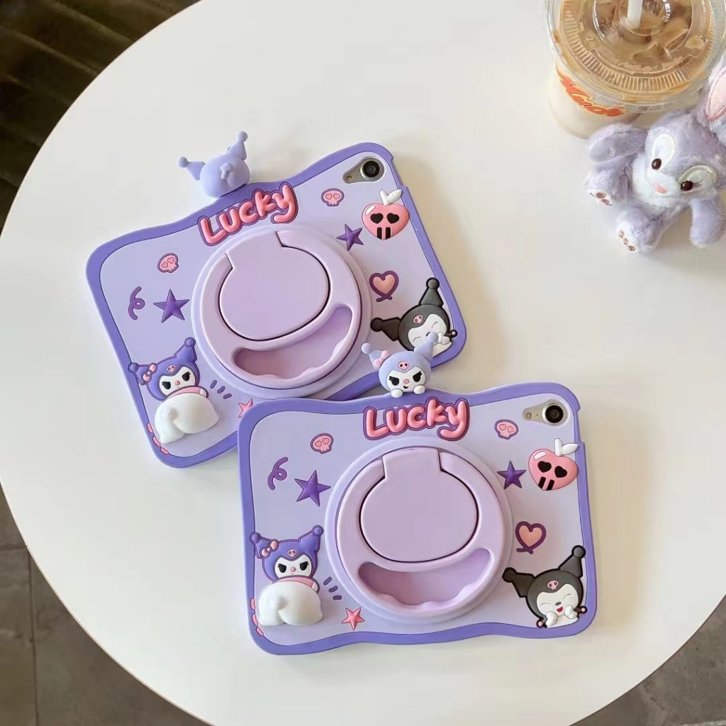 Ốp Máy Tính Bảng Silicon In Hình Kuromi Cho IPad Mini 1 2 3 4 5 6 IPad 2 3 4 5 6 IPad Air 4 IPad Pro 10.5 inch Pro 2018 2020 11 inch