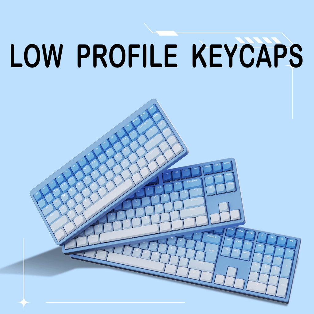 Low profile keycaps PBT gradient theme  for K3 pro NuPhy keycap