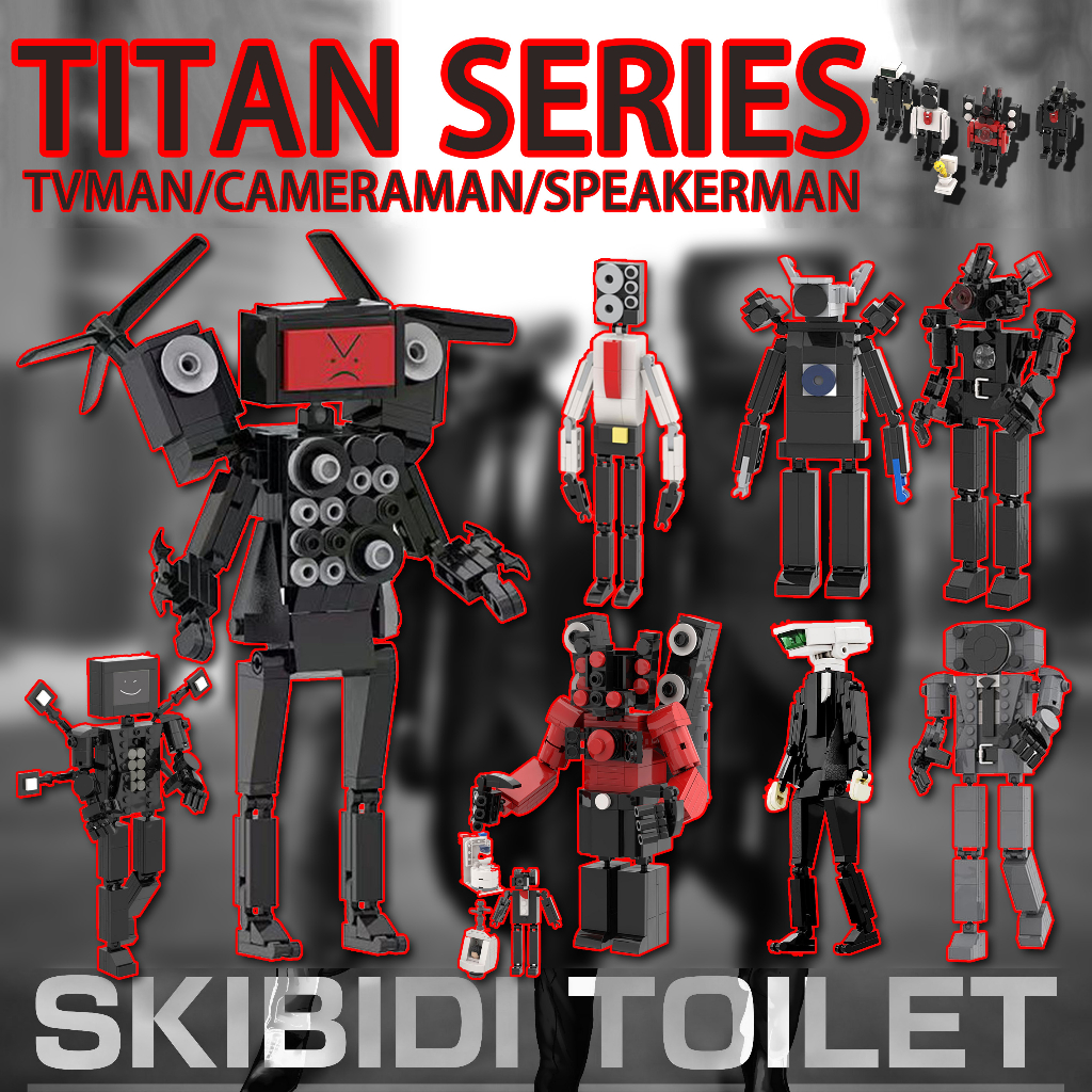 LEGO Skibidi toilet Đồ Chơi Lắp Ráp Titan Speakerman/Cameraman/Titan TVman
