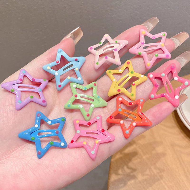 Kẹp Tóc Mini Hình Ngôi Sao Nhiều Màu Sắc Dễ Thương