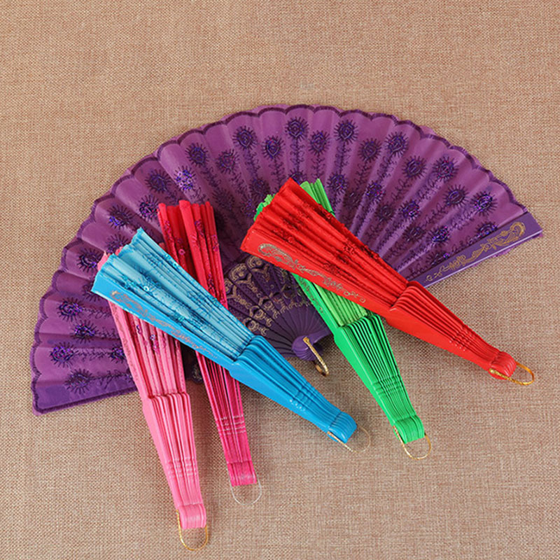 Quạt Gấp Cầm Tay Bằng Gỗ Tre Phong Cách Trung Hoa Cổ Điển Thời Trang Cho Tiệc Cưới