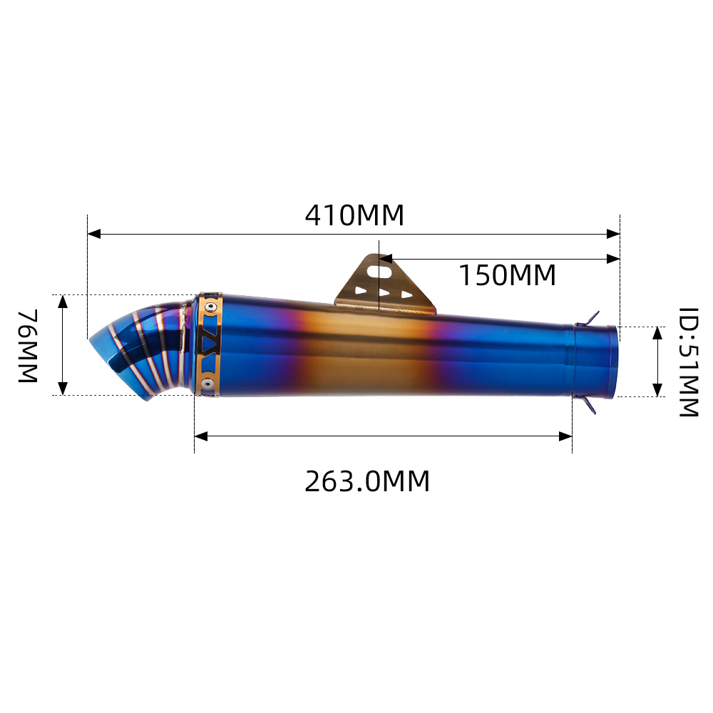 Ống Xả 51mm GP 76. Ống Xả Xe Máy