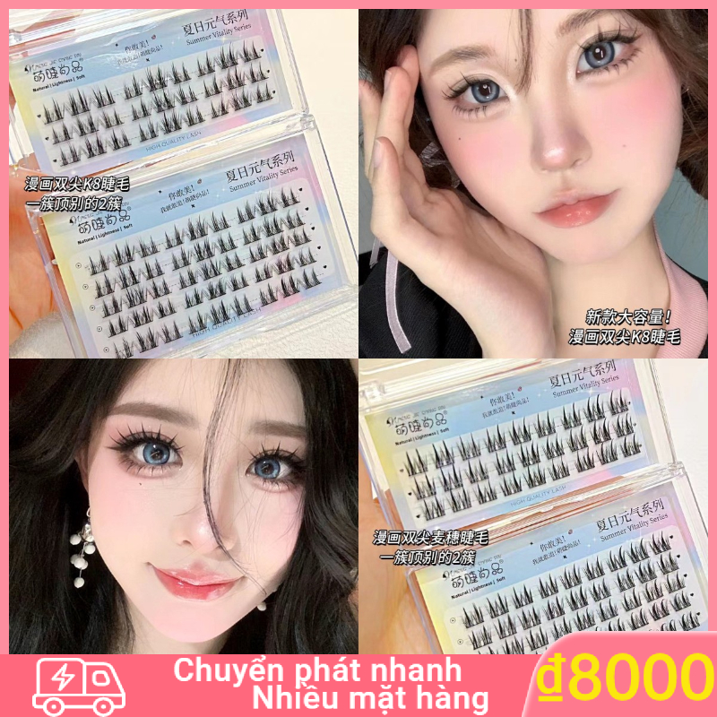 Hộp Lông Mi Giả 10 Hàng Sức Chứa Lớn Hình Hoa Hướng Dương Mặt Trăng Lưỡi Liềm Nhỏ Hỗn Hợp