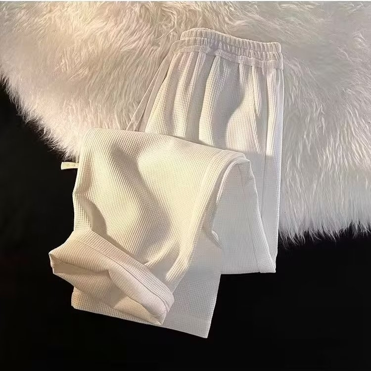 ♞AFF LIGA♞Quần Baggy Trơn Ống Rộng Thời Trang Mùa Hè Phong Cách Hàn Quốc Dành Cho Nam Và Nữ