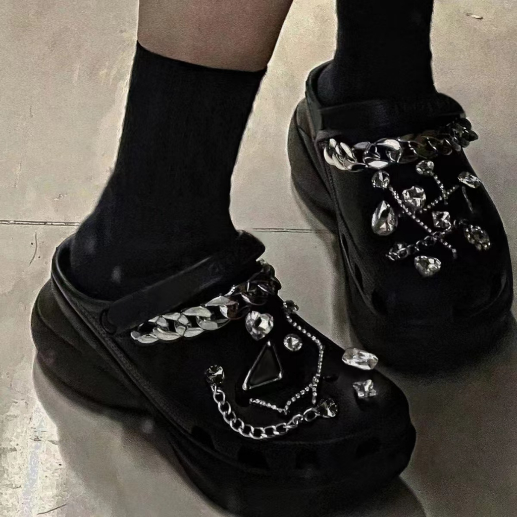 HHH Dép CROSS 5CM dép Sandal nữ 2023NEW crocs mùa hè  Đế Dày Xinh Xắn 072801