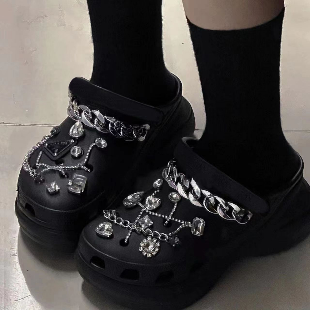 HHH Dép CROSS 5CM dép Sandal nữ 2023NEW crocs mùa hè  Đế Dày Xinh Xắn 072801