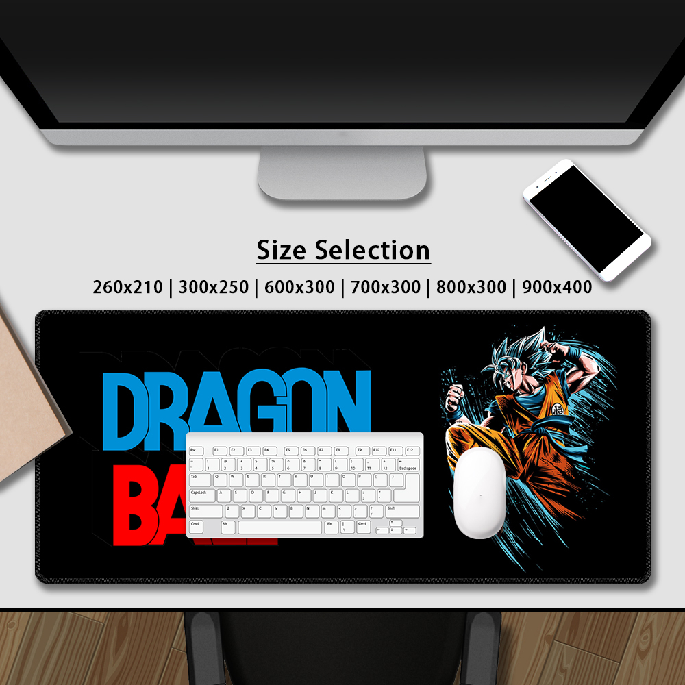 Tấm Lót Chuột Bàn Phím Mở Rộng Không Thấm Nước Chống Trượt Hình Dragon Ball Goku Dễ Thương