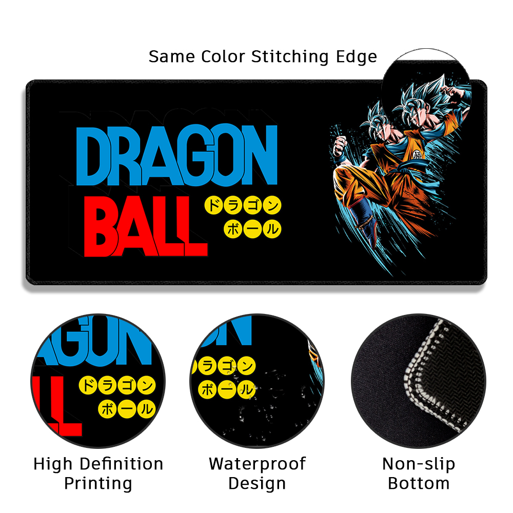 Tấm Lót Chuột Bàn Phím Mở Rộng Không Thấm Nước Chống Trượt Hình Dragon Ball Goku Dễ Thương