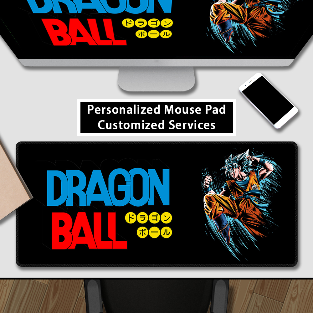Tấm Lót Chuột Bàn Phím Mở Rộng Không Thấm Nước Chống Trượt Hình Dragon Ball Goku Dễ Thương