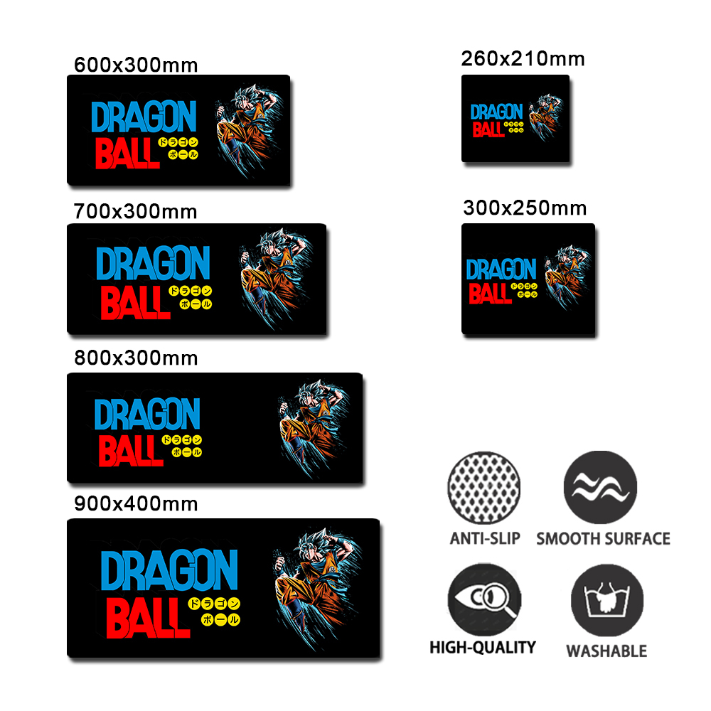 Tấm Lót Chuột Bàn Phím Mở Rộng Không Thấm Nước Chống Trượt Hình Dragon Ball Goku Dễ Thương