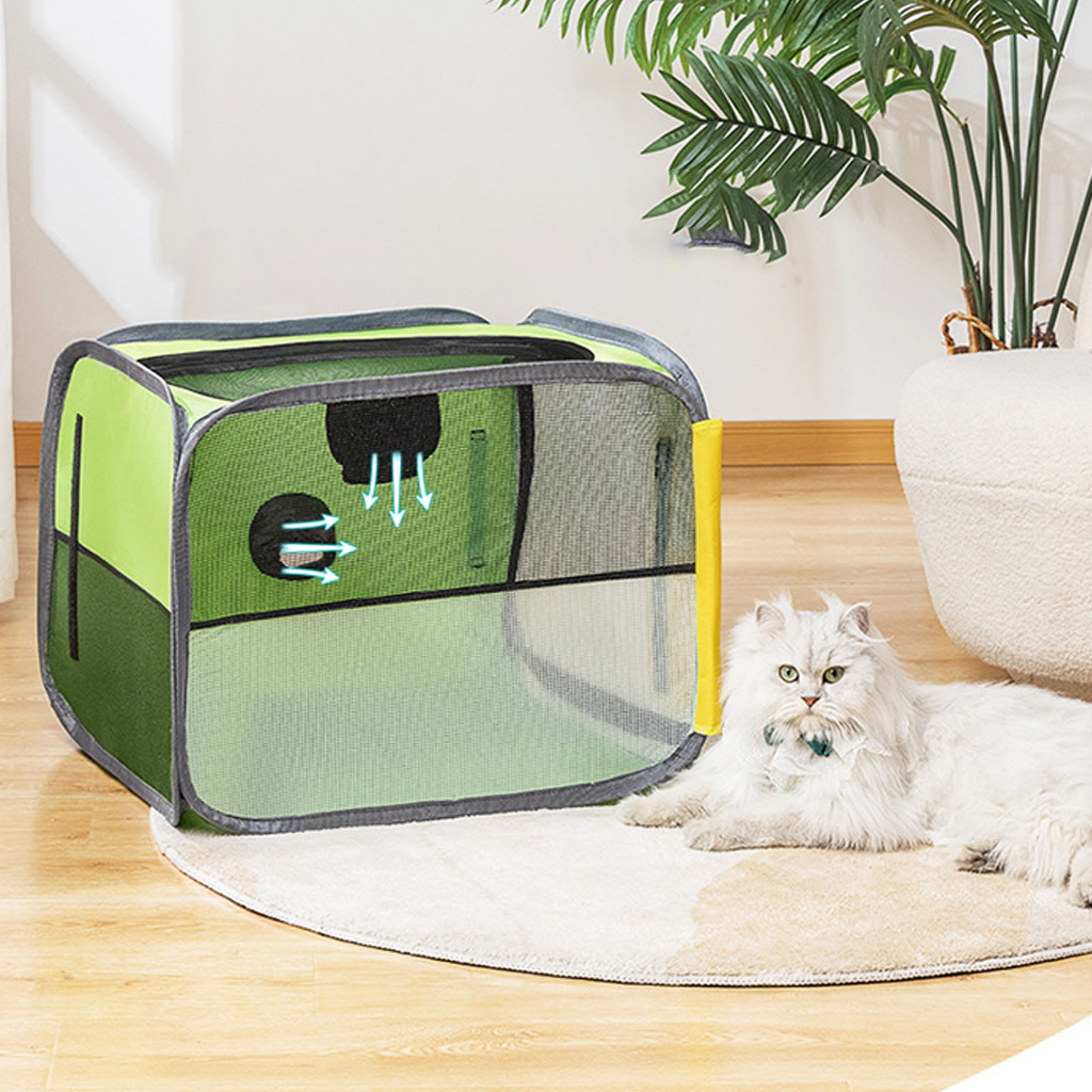 Lồng sấy chó mèo gấp gọn - Hộp Sấy Lông Cho Thú Cưng Nhanh Vải Oxford Thoáng Khí - Oxygen072