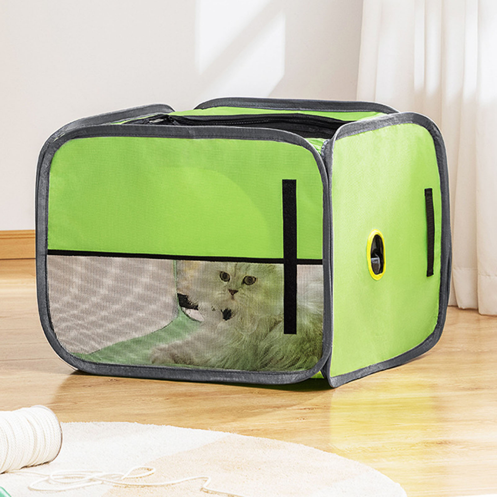 Lồng sấy chó mèo gấp gọn - Hộp Sấy Lông Cho Thú Cưng Nhanh Vải Oxford Thoáng Khí - Oxygen072