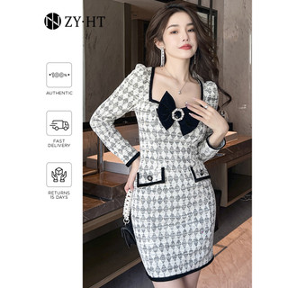 ZY·HT 🌷 Đầm Dự Tiệc Ôm Dáng Phong Cách Hàn Quốc 10164 Cho Nữ 10164