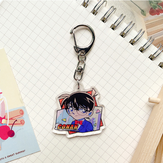 Móc Khóa Acrylic Hình Thám Tử Conan Hoạt Hình Dễ Thương