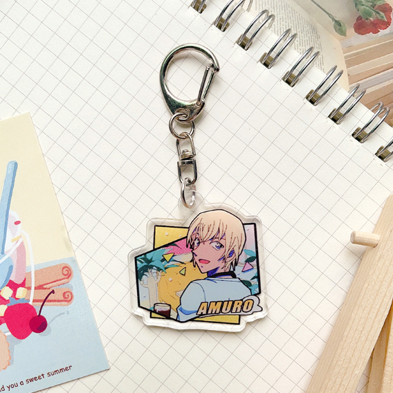 Móc Khóa Acrylic Hình Thám Tử Conan Hoạt Hình Dễ Thương